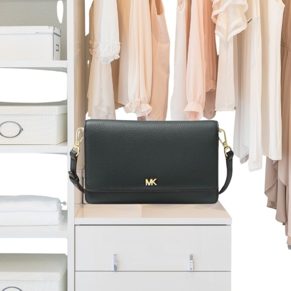 Michael Kors Black Crossbody Bag with Gold Accents - Picture 12 of 12